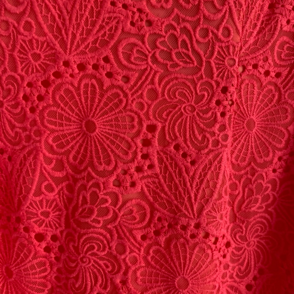NEW! Lilly Pulitzer Island Coral Lace Dress Size 0 - Picture 2 of 11